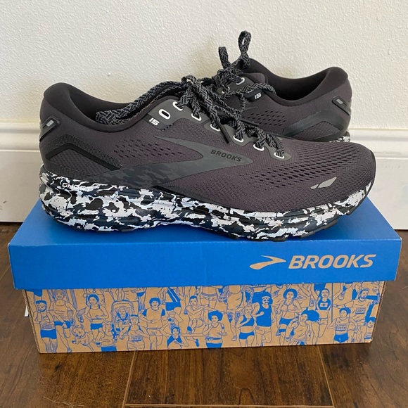 Brooks Shoes - NEW Brooks Ghost 15 Running Shoe - Women's Black Camo Print Gray Size 9 Medium